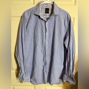 Tailorbyrd men’s XL Blue Casual Button-Down Shirt